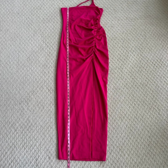 Lovers and Friends Nami One-Shoulder Maxi Dress Wedding Summer Pink Size Medium - Picture 11 of 12